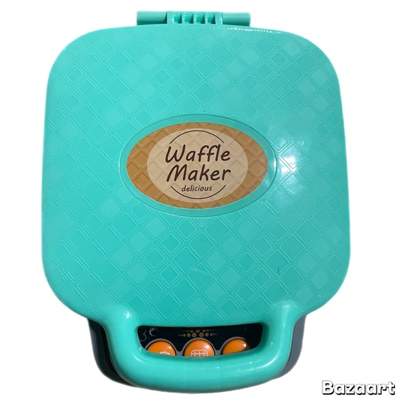 Toy waffle maker with sound  And 4 Waffles Toy kitchen - Picture 1 of 4